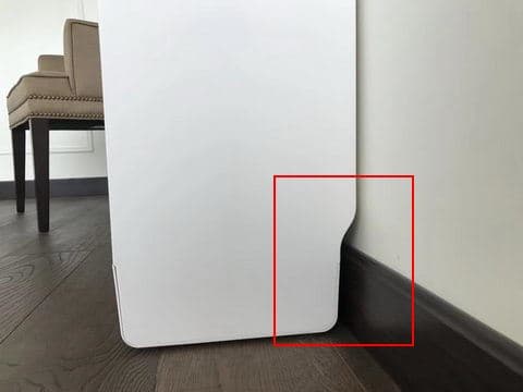 RootSense根元智能鞋柜-Footies-避让地脚线设计，鞋柜可以紧贴墙壁